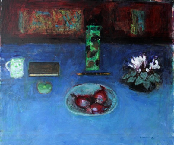 William Selby, Still Life on Blue