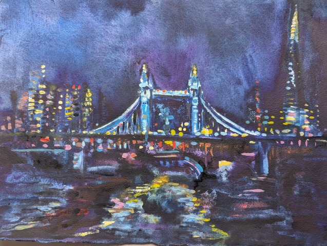 Neil Pittaway, Tower Bridge at Night from the Thames