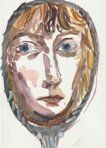 Alice MacDonald, Self Portrait in Grandma's Mirror