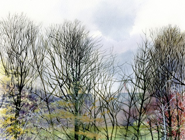 Liz Butler, The Park Trees in March