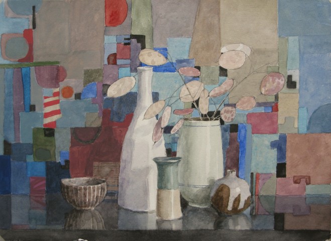 Annie Williams, Still Life with Five Pots