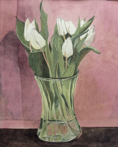 Suzy Fasht, White Tulips