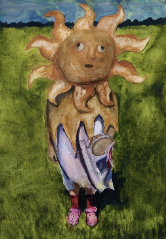 Olive Haigh Guest RWS  Bright Phoebus  watercolour on paper  Frame: 33 x 25cm  £650