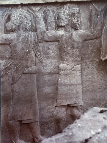 Ernst Herzfeld, Throne Hall, Southern Wall, West Jamb of Western Doorway: View of the Lowest Register Picturing Representatives of Fourteen Nations of the Empire, Persepolis, 1923-28
