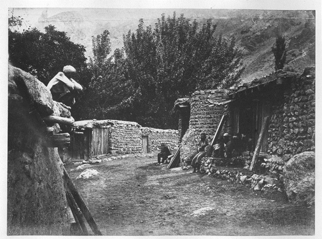 Antoin Sevruguin, A mountain village, Late 19th Century
