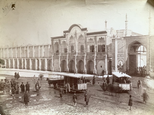 Antoin Sevruguin, The Imperial Bank of Persia, Maydan-i Tupkhana, Tehran, Late 19th Century
