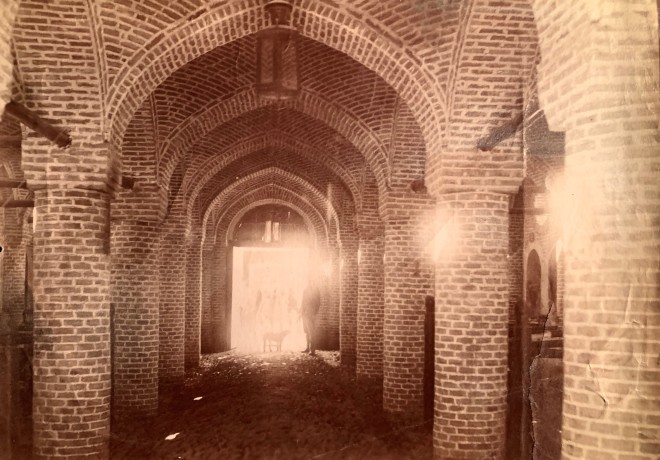 Not known, Interior of a building relating to the Iran's first railway line which connected Tehran to the shrine of Abdul Aziz located in Rey, Late 19th Century