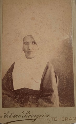 Antoin Sevruguin, A sister of Saint Vincent de Paul, Tehran, 1890