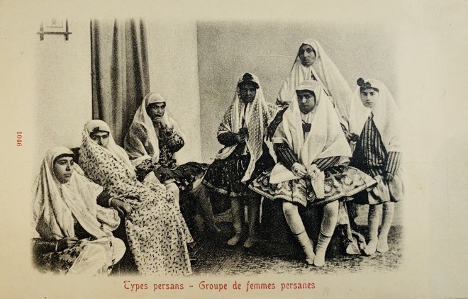 Antoin Sevruguin, A group of Persian women, Late 19th Century