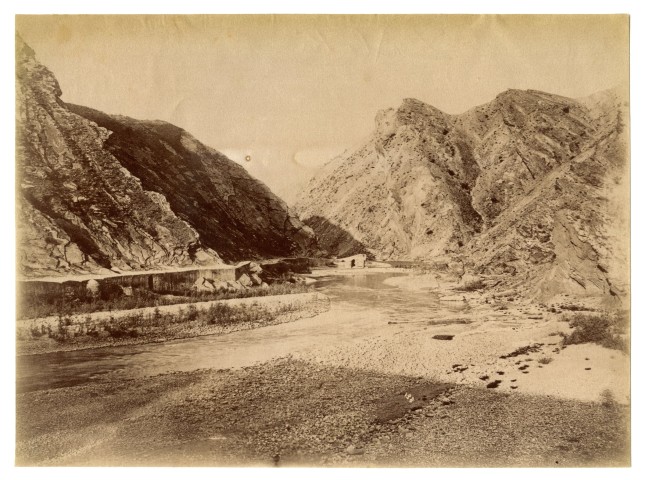 Antoin Sevruguin, Dalaki river and mountains, Late 19th Century
