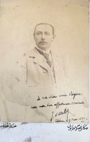 Abdallah Mirza Qajar, Comte Jacques d'Arlot de St Saud, Chargé d'Affaires de France, 1899