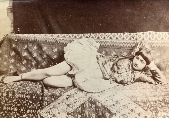 Antoin Sevruguin, A reclining Persian woman, Late 19th Century, early 20th Century