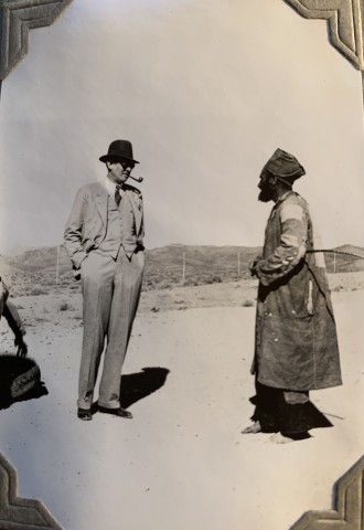 John Drinkwater, Sir Victor Mallet on the Tehran to Isfahan road, 1934