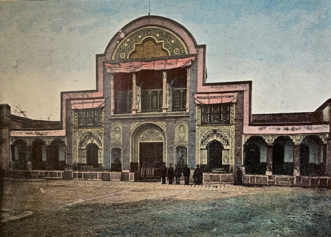 Antoin Sevruguin, Teheran, Porte du Palais du Shah, Avenue des Diamants, 1897