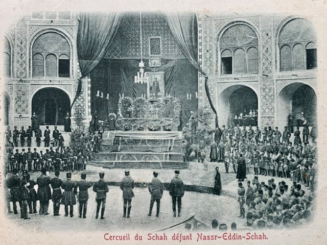 Dmitri Ivanovich Ermakov, Naser al-Din Shah Qajar lying in state in the Takiah Dawlat, 1896