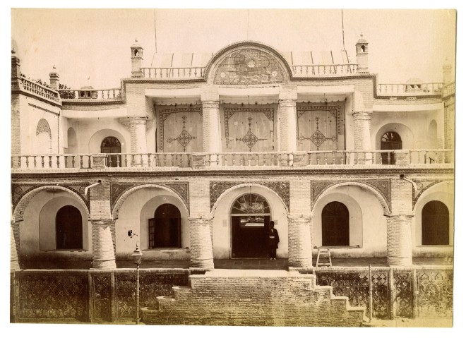 Antoin Sevruguin, The palace of Mass'oud Mirza Zell-e Soltan, Late 19th Century