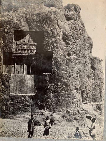 Antoin Sevruguin, Achaemenid Tomb of Xerxes, Naqsh-i Rustam, Late 19th Century or early 20th Century