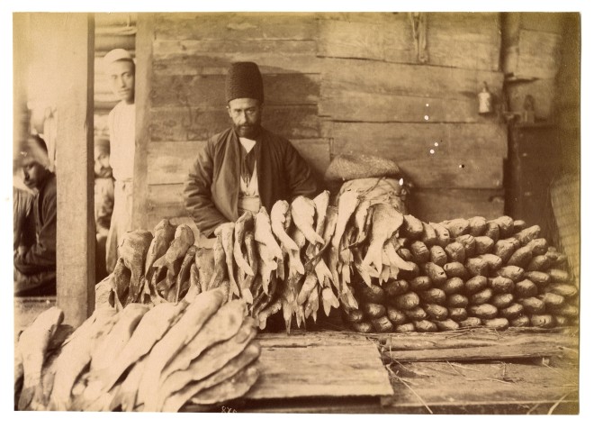 Antoin Sevruguin, A fishmonger, Late 19th Century