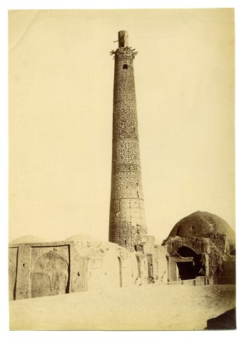 Antoin Sevruguin, Minaret in Bastami, Late 19th Century
