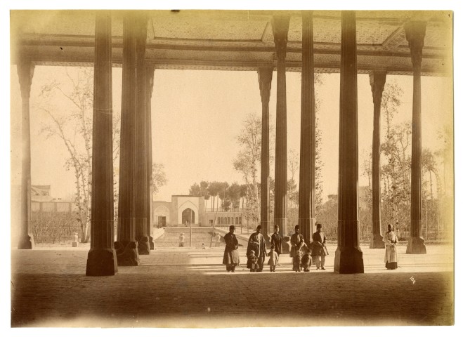 Antoin Sevruguin, Chehel Sotoun, Isfahan, Late 19th Century