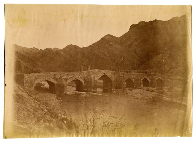 Antoin Sevruguin, A stone bridge over the Daliki river, Late 19th Century
