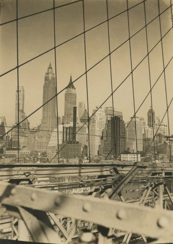 Alexander Artway, Lower Manhattan from Brooklyn Bridge, July 1, 1935