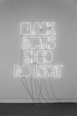 <p>True Finn – Tosi suomalainen</p><p><i><br /></i></p><p><i>Black Stars Shed No Light</i>, 2014<br />neon<br />Work - 170 x 152 cm <br />Crate - 108 x 80 x 42cm<br />1/5 + 2AP</p>
