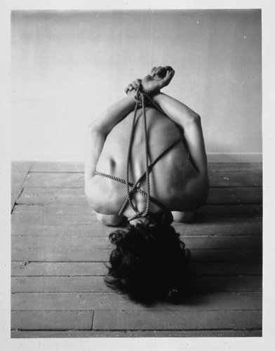 Robert Mapplethorpe Untitled (Bondage), 1974 Black and white Polaroid Paper size: 8.6 x 10.2 cms / 3 3/8 x 4 ins Framed: 45 x 37 cms / 17 3/4 x 14 5/8 ins