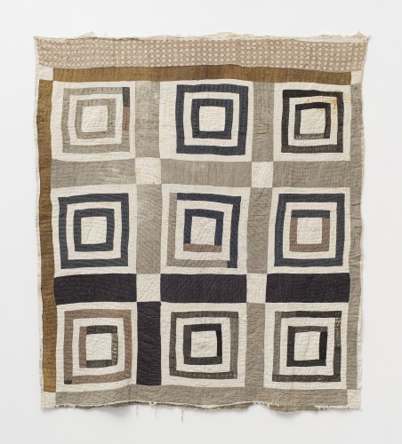 Annie E. Pettway, 'Housetop' - nine-block variation, c. 1930s. Cotton. 195.6 x 180.3 cm, 77 x 71 ins. © Annie E. Pettway / Artists Rights Society (ARS), New York and DACS, London