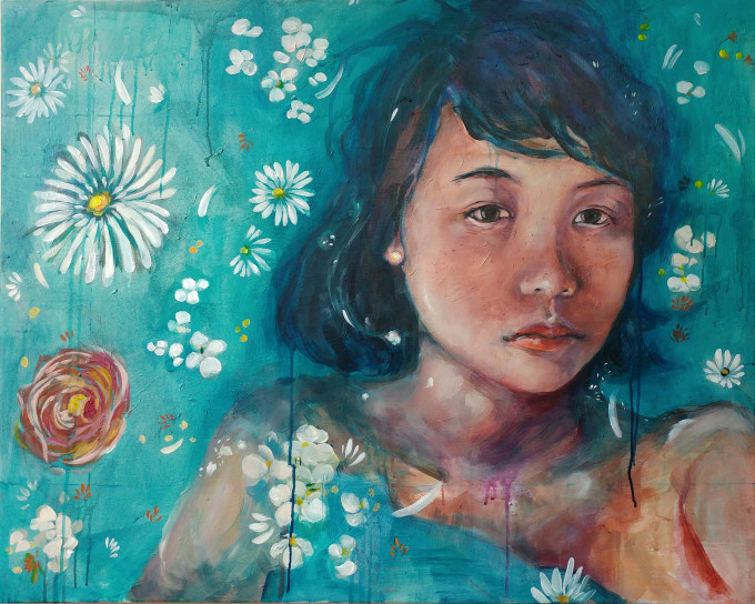<span class="artist"><strong>Janet Im</strong></span>, <span class="title"><em>Floating</em>, 2017</span>