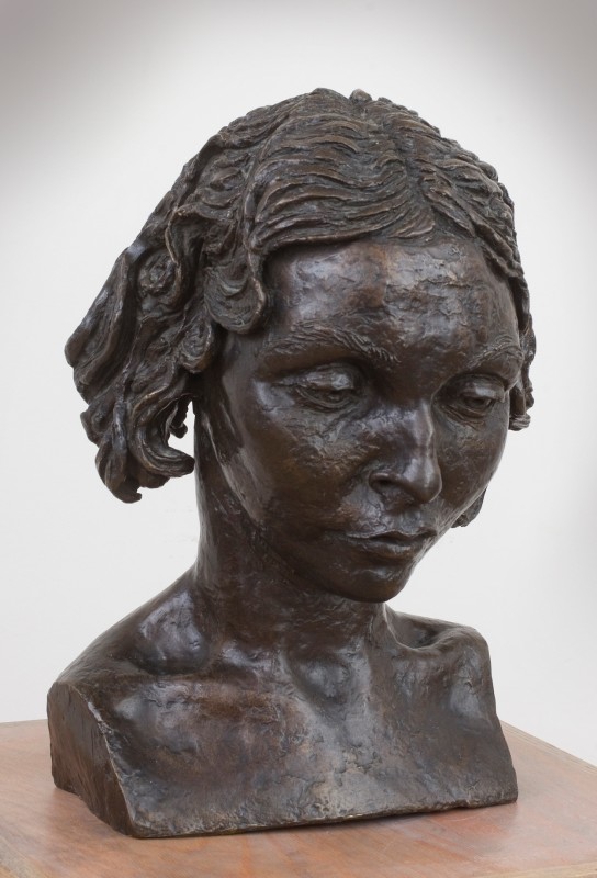 <span class="artist"><strong>Jacob Epstein</strong></span>, <span class="title"><em>Second Portrait of Oriel Ross (head)</em>, 1926</span>
