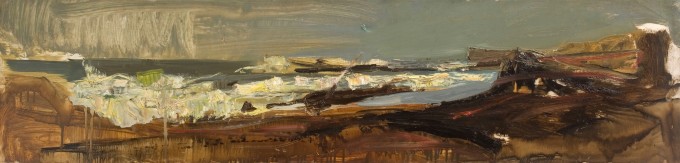 <span class="artist"><strong>Joan Eardley</strong></span>, <span class="title"><em>Catterline Bay</em>, 1957-61 c.</span>