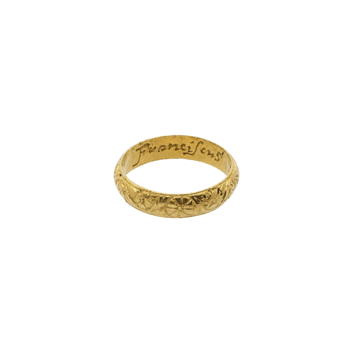 Gold Ring, "Franciscus South miles"