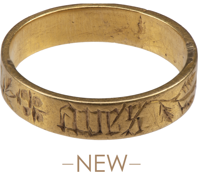 Posy ring with ‘MON COER AVES’