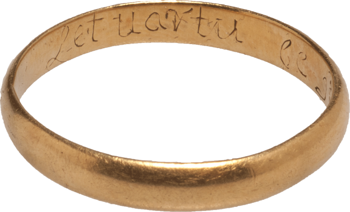 Posy Ring, "Let uartu be gide to the"