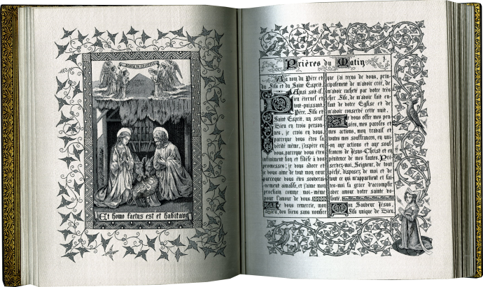 Book of Prayers woven after illuminations in manuscripts of the fourteenth and fifteenth century