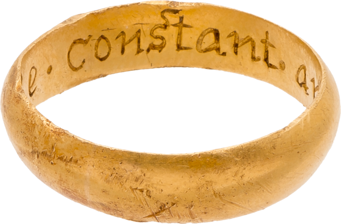 Posy Ring, “Be constant and true”