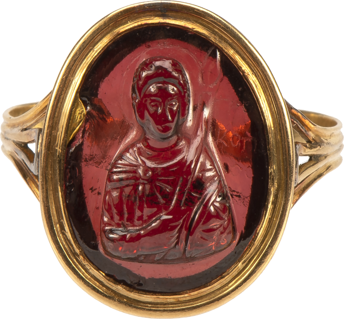 Ring with Cameo of Saint Procopius