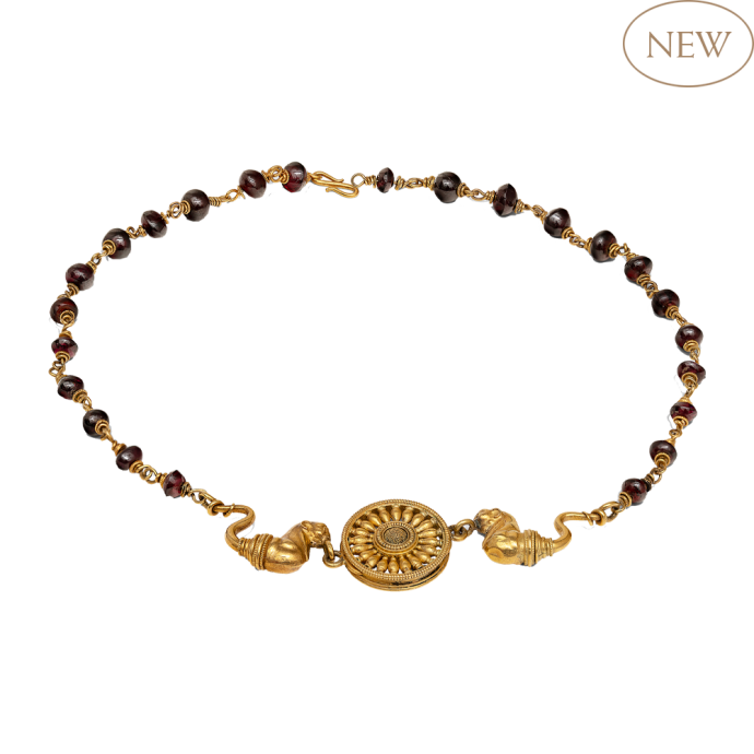 An Archaeological-Style Gold and Garnet Necklace