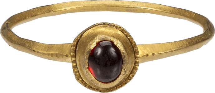 Medieval Ring with Garnet