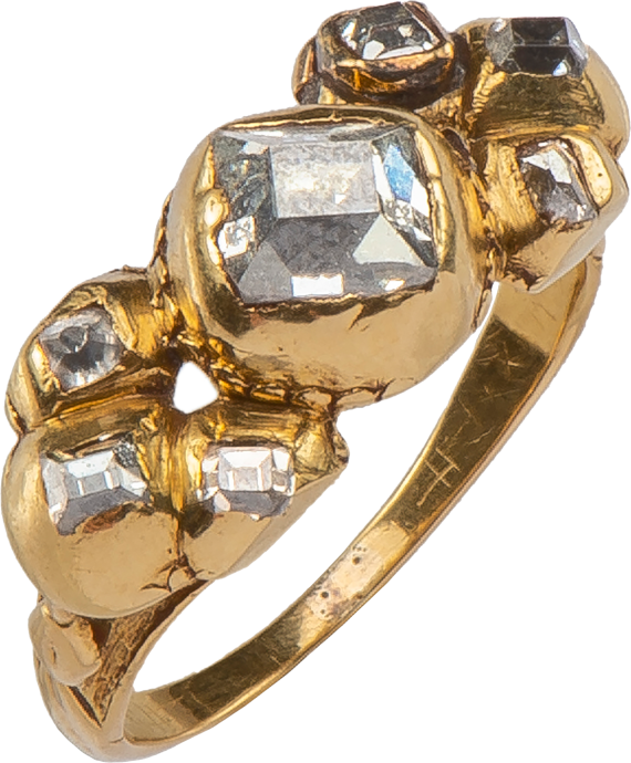 Diamond Cluster Ring