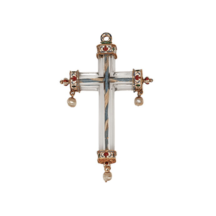 Rock Crystal Cross Pendant