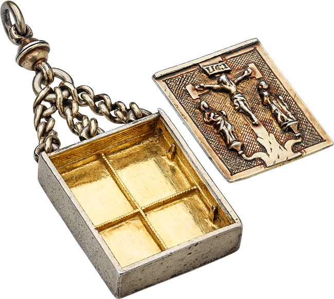 Reliquary Pendant with Crucifixion