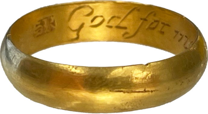 Posy Ring “God for me appointed thee”