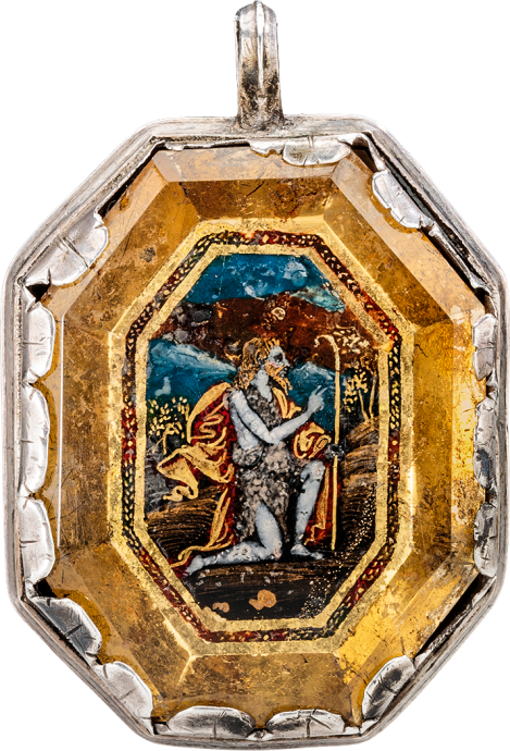 Pendant with Crucifixion and St. John the Baptist