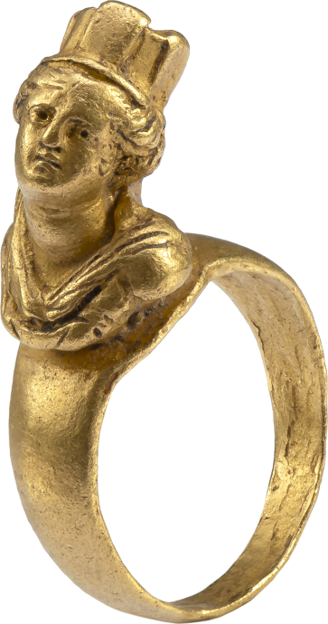 Ring with Bust of Tyche