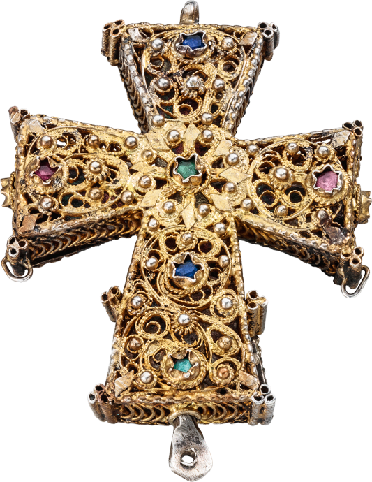 Reliquary Cross Pendant