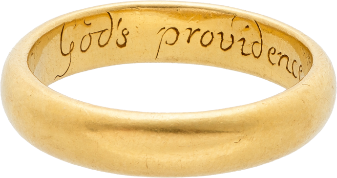 Posy Ring "GOD'S PROVIDENCE IS OUR INHERITANCE"