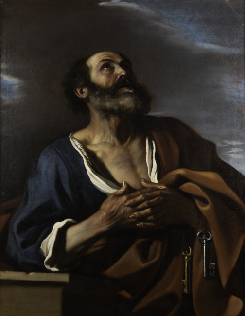 Giovanni Francesco Barbieri, called Guercino, The Penitent Saint Peter, c. 1624–25