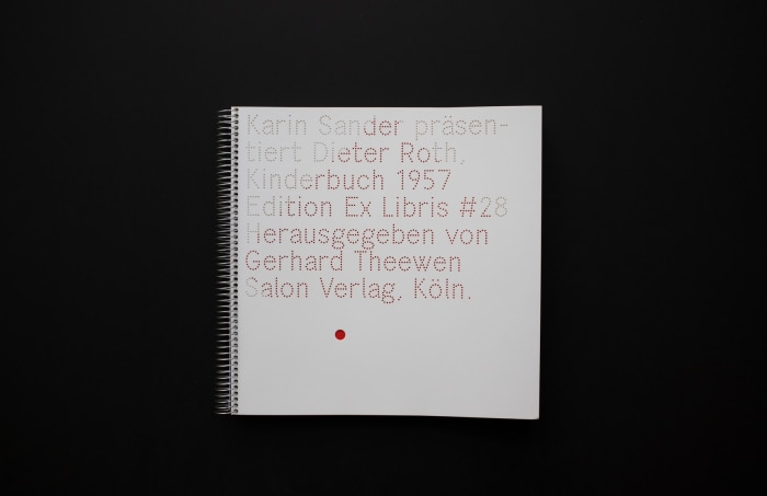 Karin Sander Präsentiert Dieter Roth "Kinderbuch", 1957 Edition Ex Libris #28, 2016